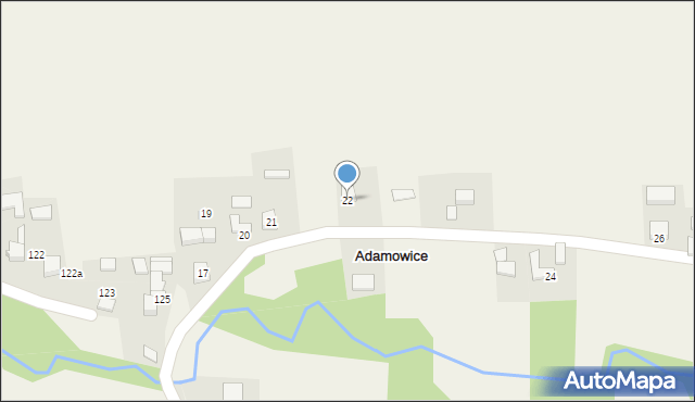 Adamowice, Adamowice, 22, mapa Adamowice