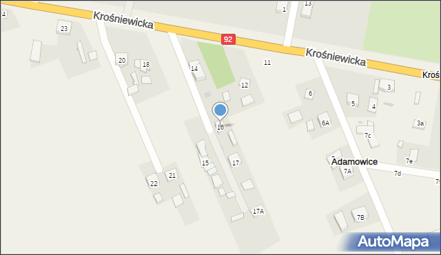 Adamowice, Adamowice, 16, mapa Adamowice