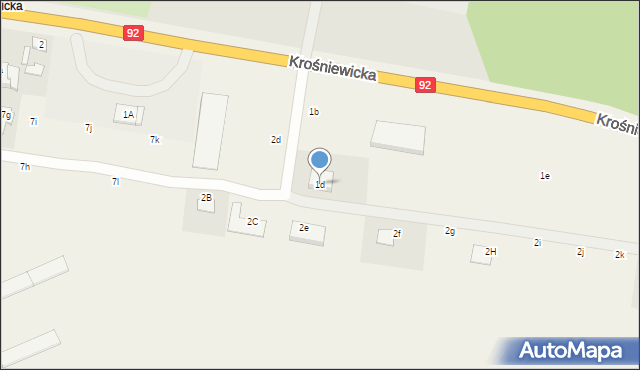 Adamowice, Adamowice, 1d, mapa Adamowice