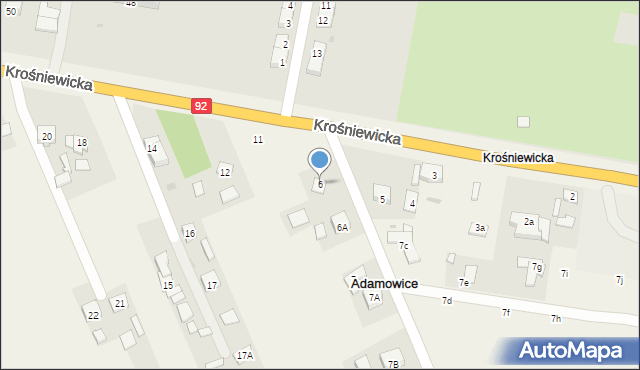 Adamowice, Adamowice, 6, mapa Adamowice