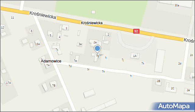 Adamowice, Adamowice, 7g, mapa Adamowice