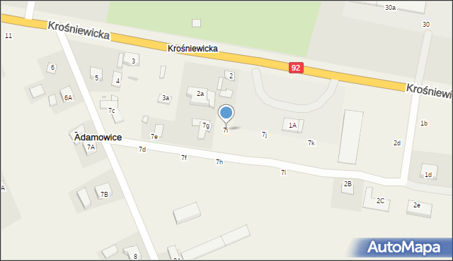 Adamowice, Adamowice, 7i, mapa Adamowice