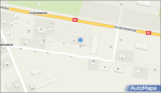 Adamowice, Adamowice, 7k, mapa Adamowice