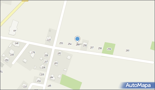 Adamówka, Adamówka, 255, mapa Adamówka