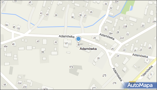 Adamówka, Adamówka, 30, mapa Adamówka