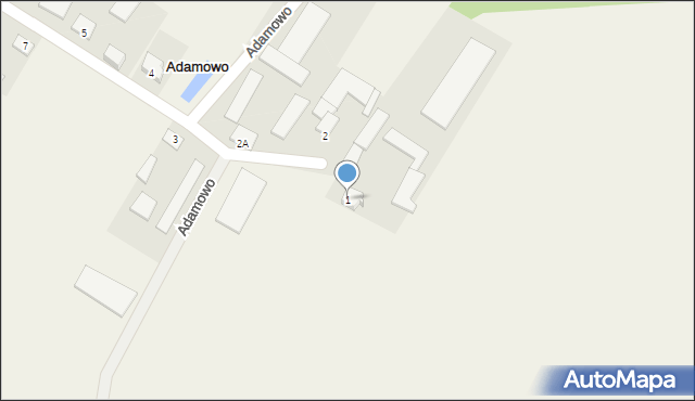 Adamowo, Adamowo, 1, mapa Adamowo