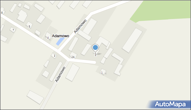 Adamowo, Adamowo, 2, mapa Adamowo