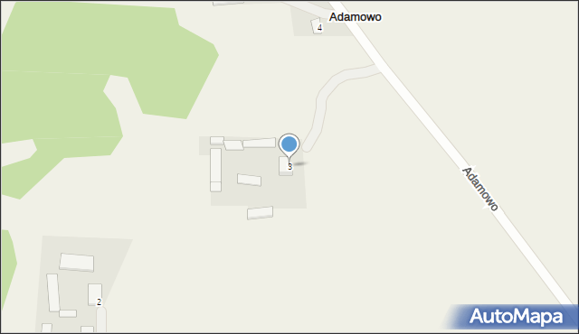 Adamowo, Adamowo, 3, mapa Adamowo