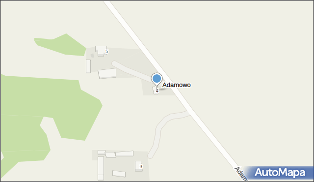 Adamowo, Adamowo, 4, mapa Adamowo