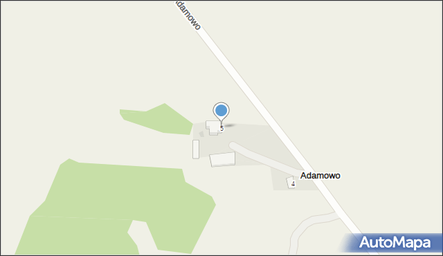 Adamowo, Adamowo, 5, mapa Adamowo