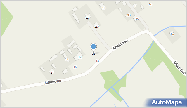 Adamowo, Adamowo, 12, mapa Adamowo