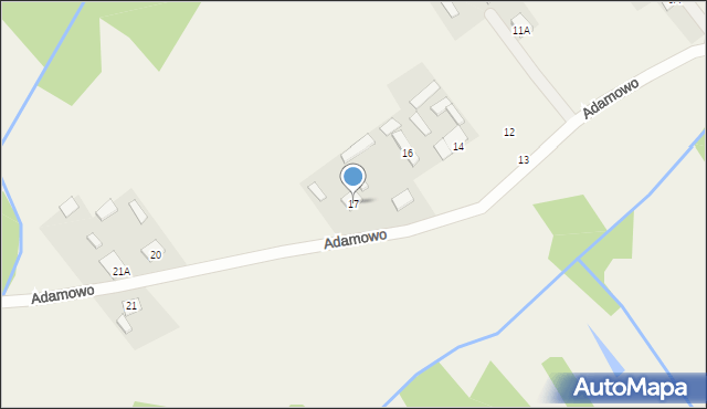 Adamowo, Adamowo, 17, mapa Adamowo