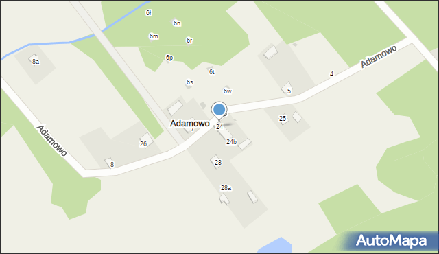 Adamowo, Adamowo, 24, mapa Adamowo