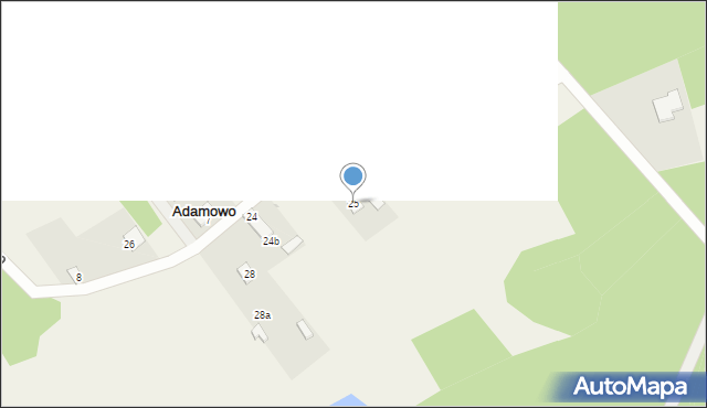 Adamowo, Adamowo, 25, mapa Adamowo