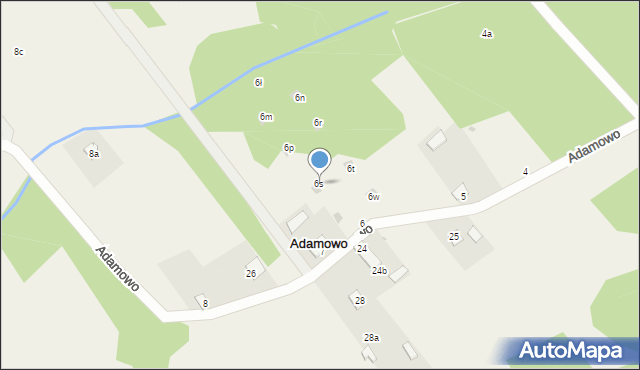 Adamowo, Adamowo, 6s, mapa Adamowo