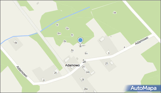 Adamowo, Adamowo, 6t, mapa Adamowo