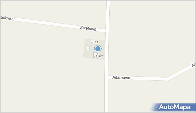 Adamowo, Adamowo, 11A, mapa Adamowo