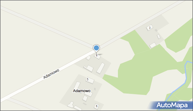 Adamowo, Adamowo, 4, mapa Adamowo