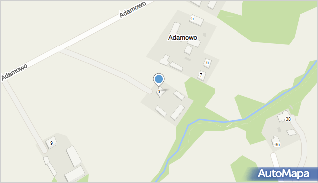 Adamowo, Adamowo, 8, mapa Adamowo