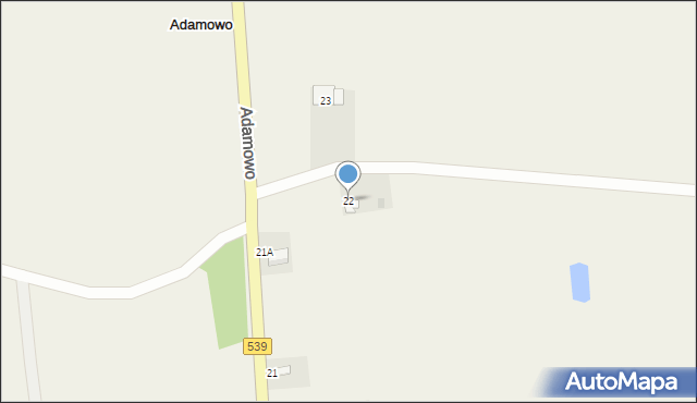 Adamowo, Adamowo, 22, mapa Adamowo