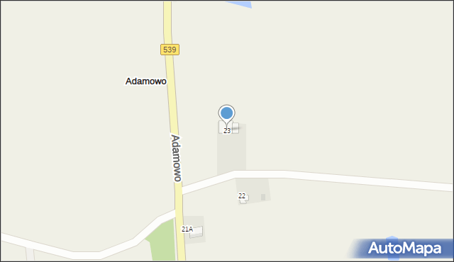 Adamowo, Adamowo, 23, mapa Adamowo