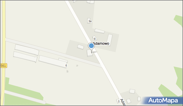 Adamowo, Adamowo, 7, mapa Adamowo