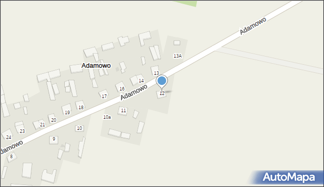 Adamowo, Adamowo, 12, mapa Adamowo