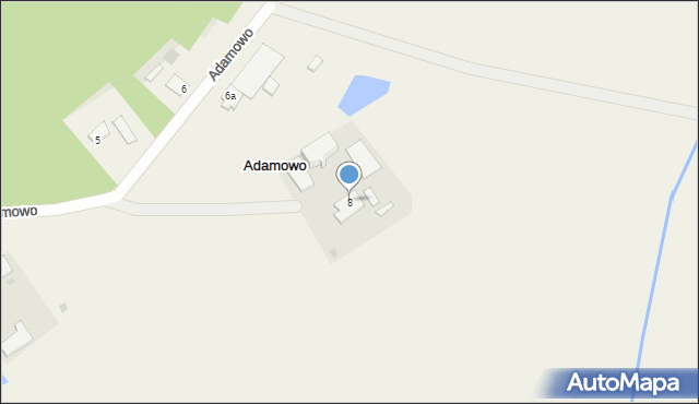Adamowo, Adamowo, 8, mapa Adamowo