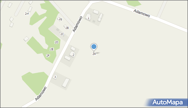 Adamowo, Adamowo, 2A, mapa Adamowo