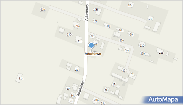 Adamowo, Adamowo, 23, mapa Adamowo