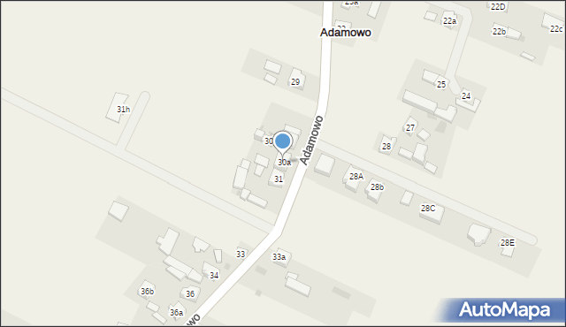 Adamowo, Adamowo, 30a, mapa Adamowo