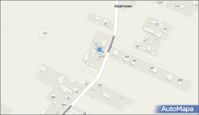 Adamowo, Adamowo, 31, mapa Adamowo