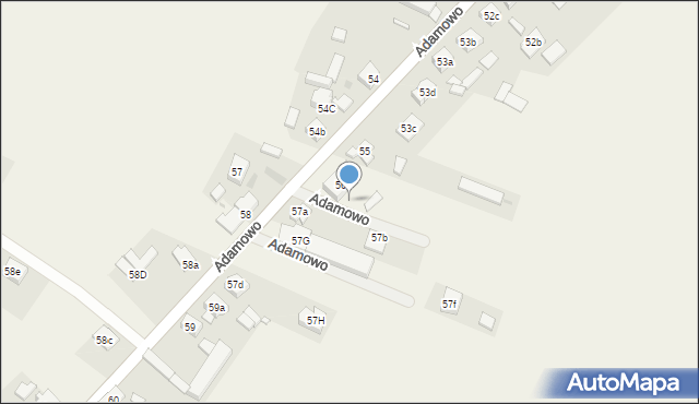Adamowo, Adamowo, 56a, mapa Adamowo