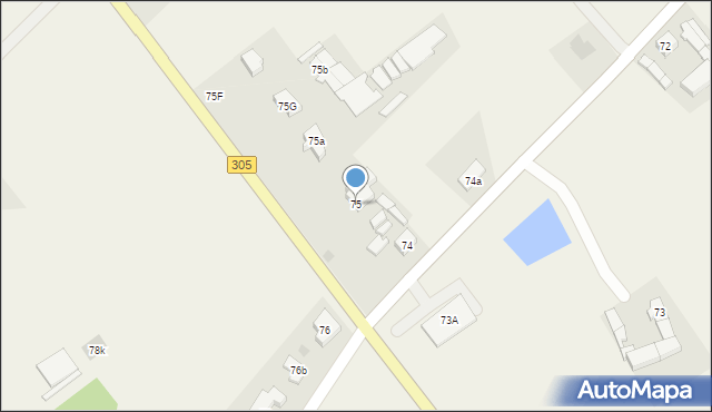 Adamowo, Adamowo, 75, mapa Adamowo