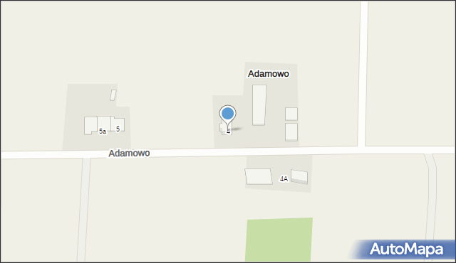 Adamowo, Adamowo, 4, mapa Adamowo