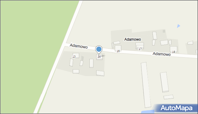 Adamowo, Adamowo, 14, mapa Adamowo