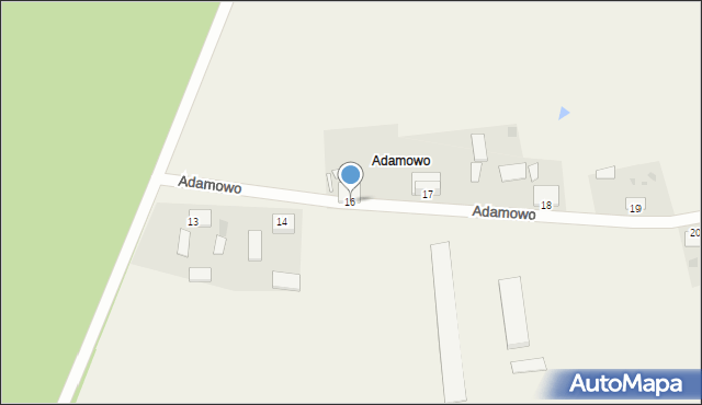 Adamowo, Adamowo, 16, mapa Adamowo