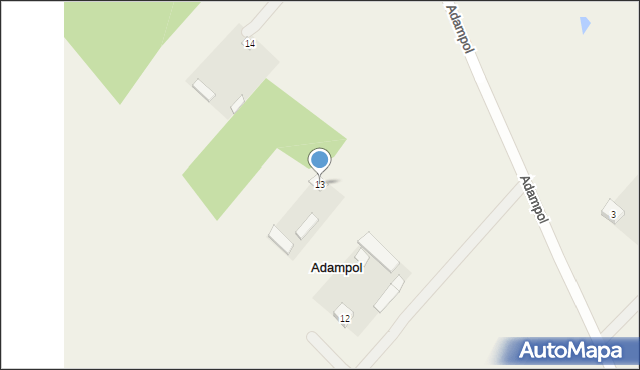 Adampol, Adampol, 13, mapa Adampol