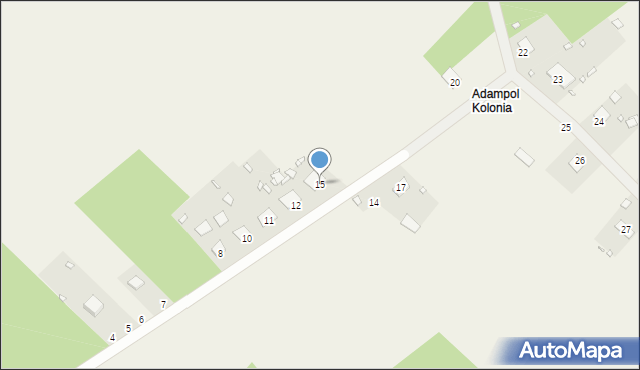 Adampol, Adampol, 15, mapa Adampol