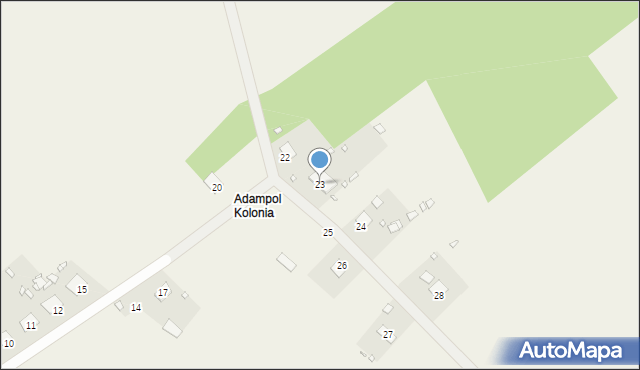 Adampol, Adampol, 23, mapa Adampol