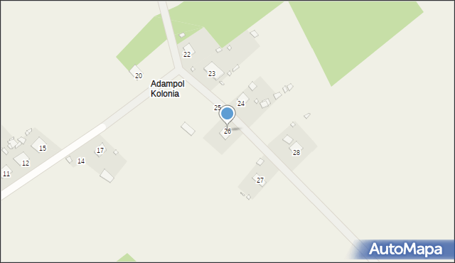 Adampol, Adampol, 26, mapa Adampol