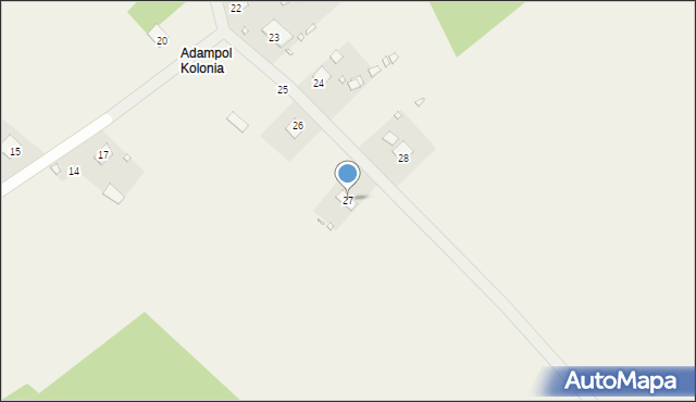Adampol, Adampol, 27, mapa Adampol