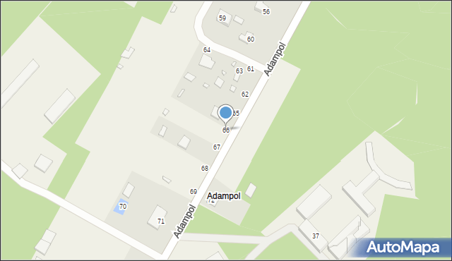 Adampol, Adampol, 66, mapa Adampol