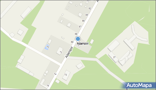 Adampol, Adampol, 72, mapa Adampol