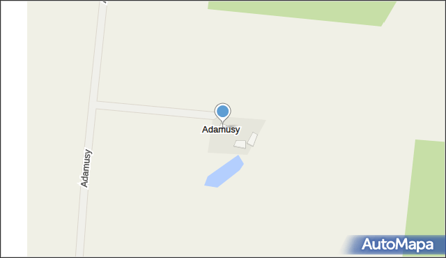Adamusy, Adamusy, 9, mapa Adamusy