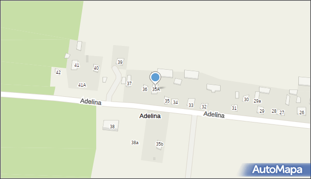 Adelina, Adelina, 35A, mapa Adelina