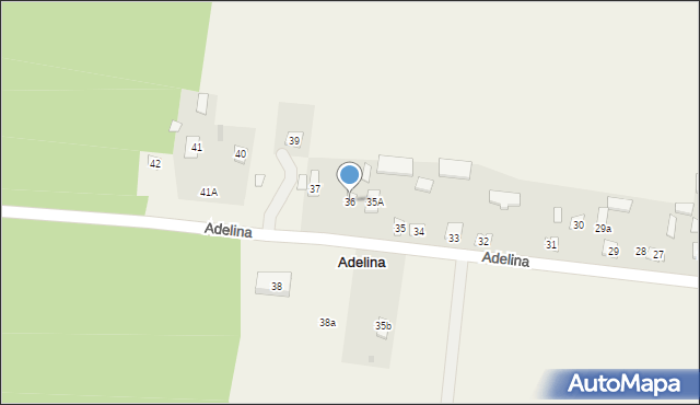 Adelina, Adelina, 36, mapa Adelina