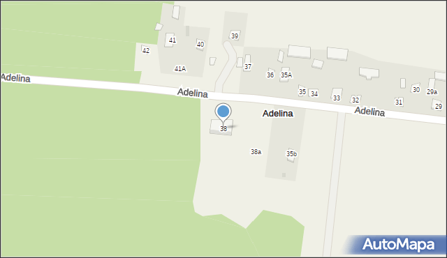 Adelina, Adelina, 38, mapa Adelina