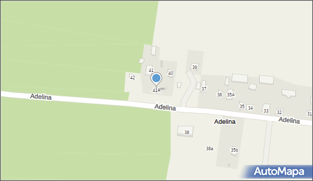 Adelina, Adelina, 41A, mapa Adelina