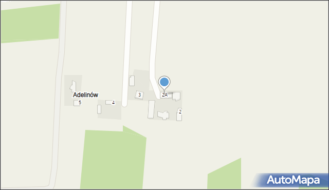 Adelinów, Adelinów, 2A, mapa Adelinów